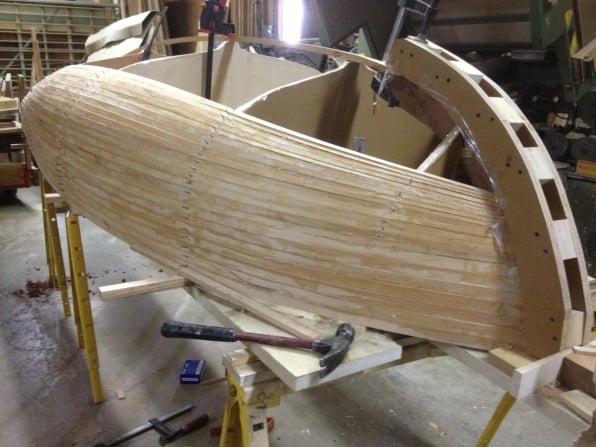 Strip Built Dinghy