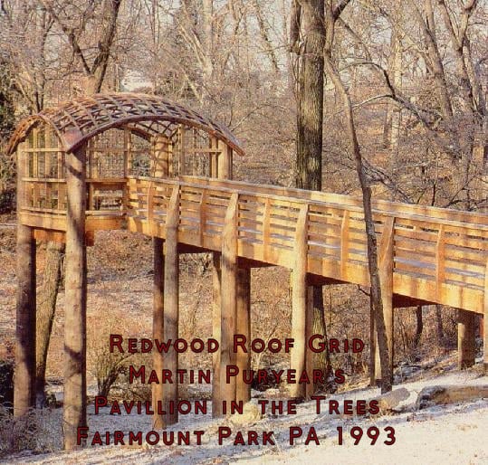 Roof Grid, Martin Puryear's Pavillion in the Trees, Fairmont Park, Phila., PA