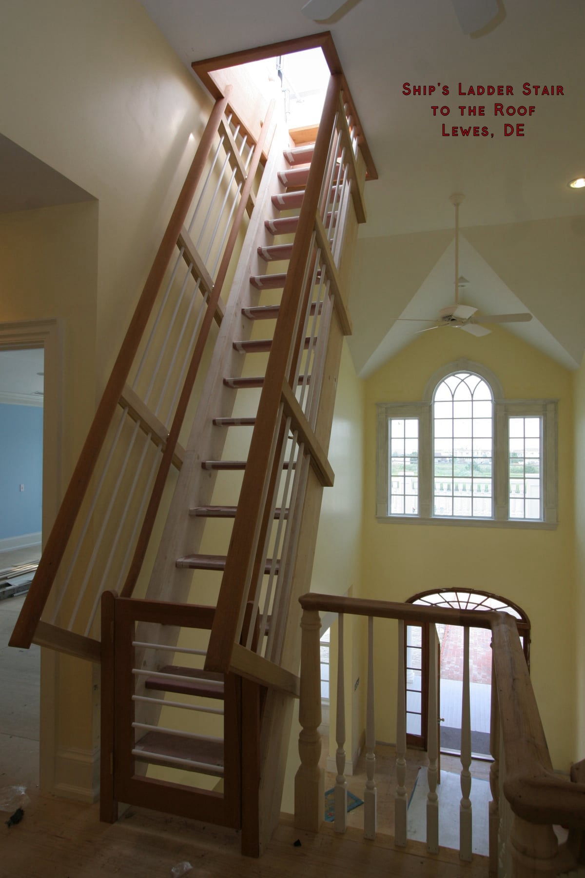Ship's Ladder to Rooftop. Lewes, DE