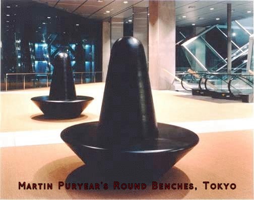 Martin Puryear's Round Benches, Tokyo, Japan